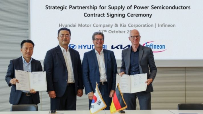 Hyundai Motor, Kia and Infineon sign long-term supply agreement for power semiconductors